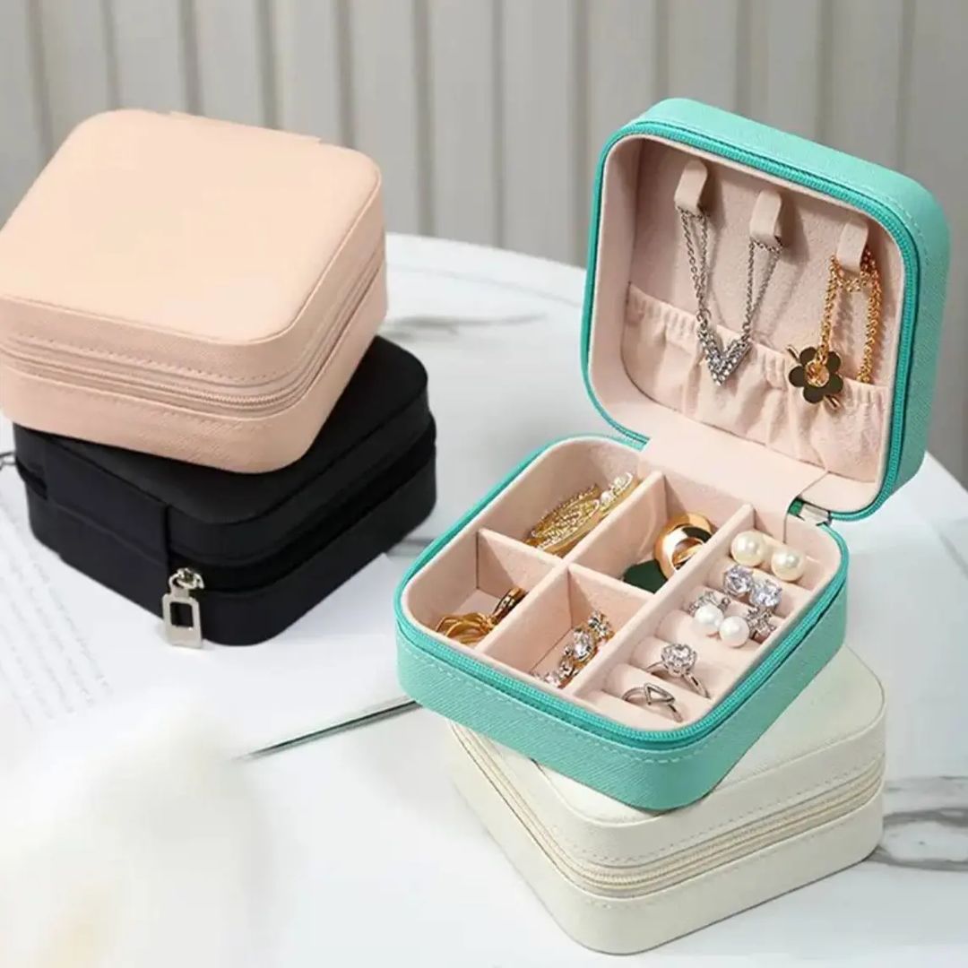 جعبه جواهرات چرمی فانتزی